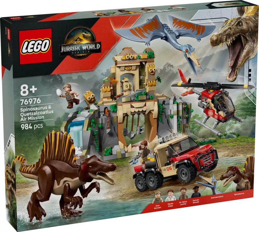 LEGO® Powietrzna misja z kecalkoatlem i spinozaurem 76976 - tantis.pl