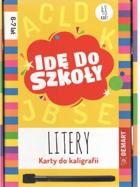 Idę do szkoły. Litery. Karty do kaligrafii - tantis.pl