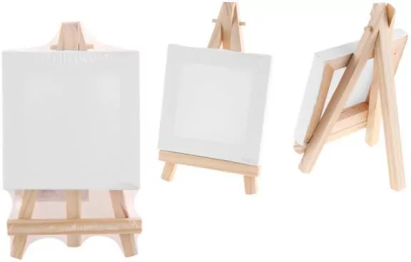 Podobrazie mini 10x10cm 280G/m2 + sztaluga - tantis.pl