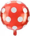 Balon foliowy kropki czerwony - tantis.pl