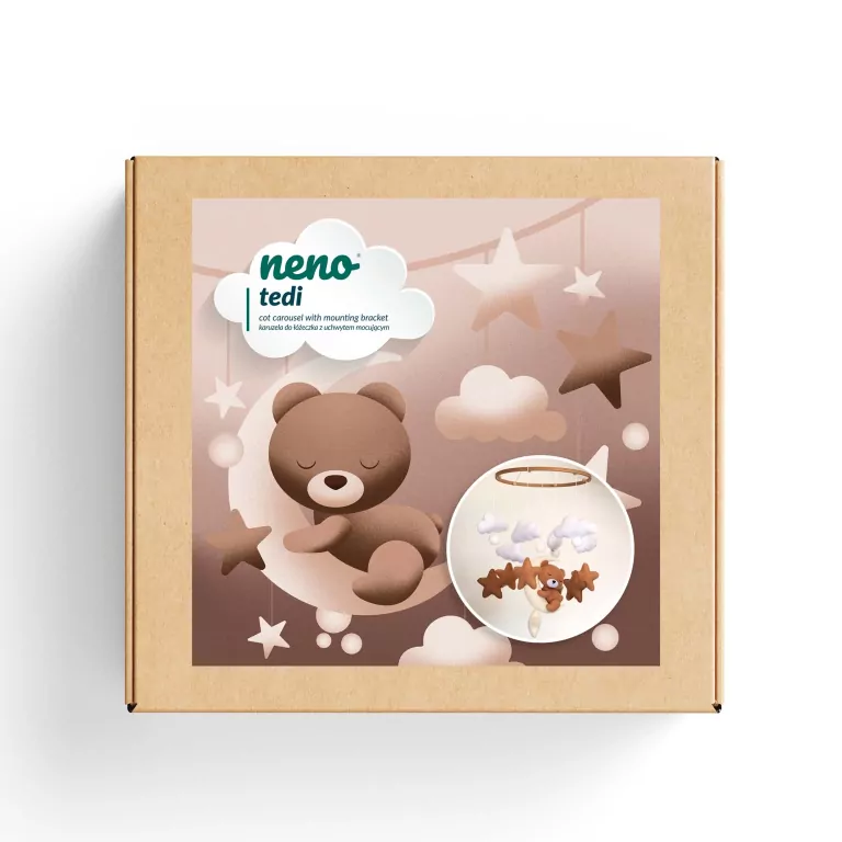 NENO Tedi karuzela do łóżeczka z uchwytem mocującym - tantis.pl