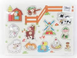 Puzzle drewno Farma BPUZ6404