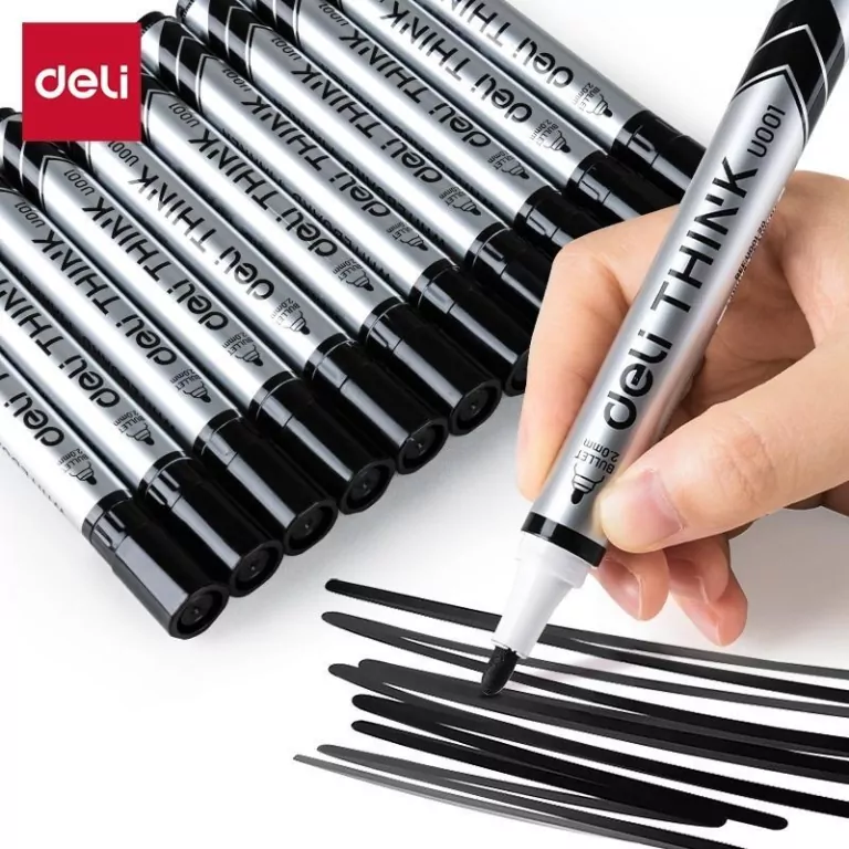 Marker suchościeralny okrągły 2,0mm czarny - tantis.pl