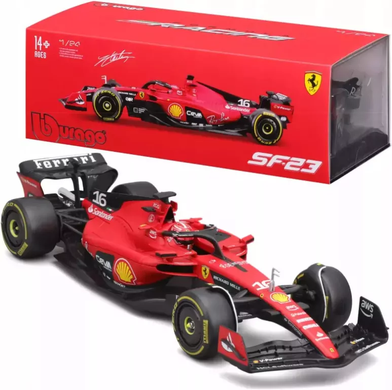 Ferrari F1 Sf-23 #16 Charles Leclerc BBURAGO - tantis.pl