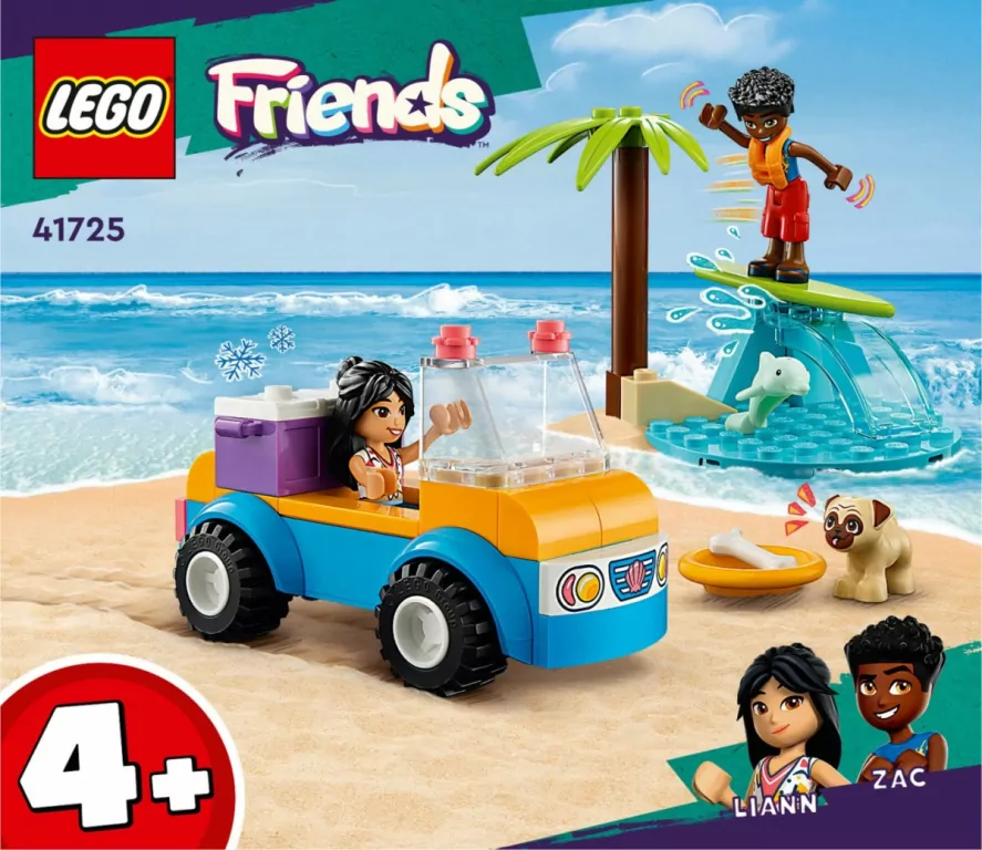 LEGO® Friends. Zabawa z łazikiem plażowym. 41725 - tantis.pl