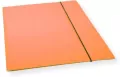 Teczka A4 z gumką lakier pomarańcz. 300gsm - tantis.pl