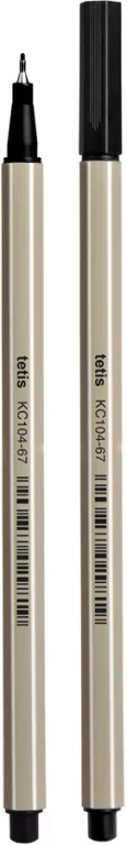 Cienkopis heksagon 0.7mm czar. TETIS - tantis.pl
