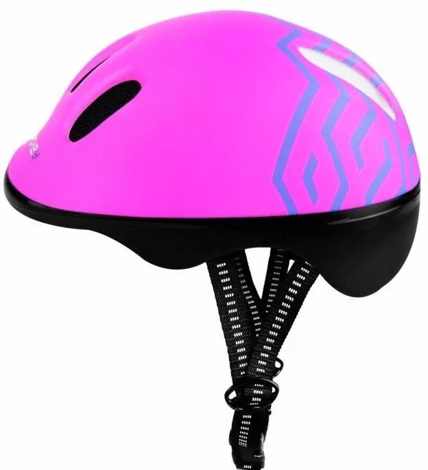 Kask rowerowy dziecięcy różowy 44-48cm - tantis.pl