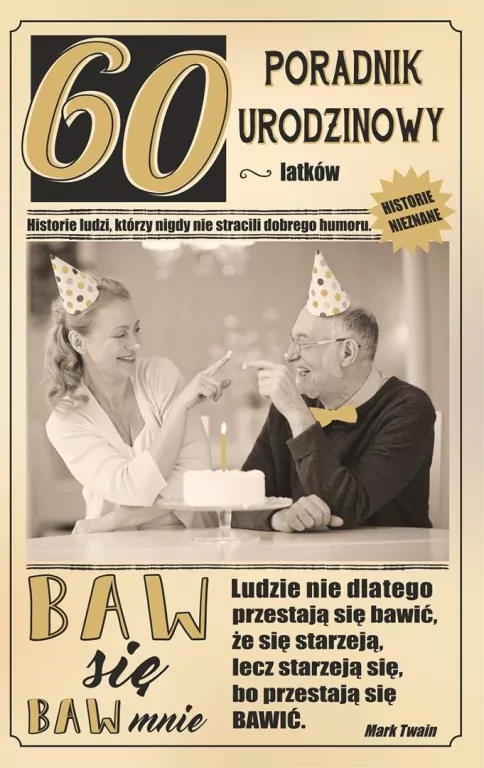 Kartka okolicznościowa Urodziny 60 - tantis.pl