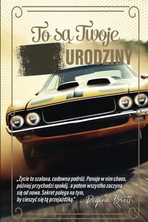 Karnet Urodzinowy z wymiennymi cyframi - tantis.pl