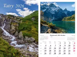 Kalendarz 2026 ścienny Tatry