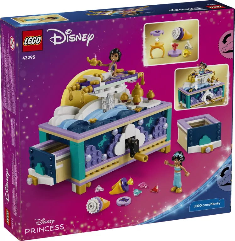 LEGO® Szkatułka na biżuterię Dżasminy 43295 - tantis.pl