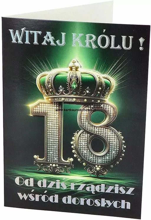 KARNET URODZINY 18 B6 Z KOP NER A-013 FOL - tantis.pl