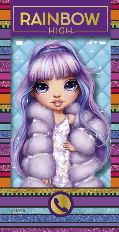 Rainbow High. Violet i Sunny. Książeczka telefon - tantis.pl