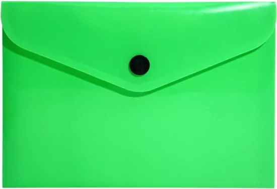 Teczka koperta A6 PP neon zielona