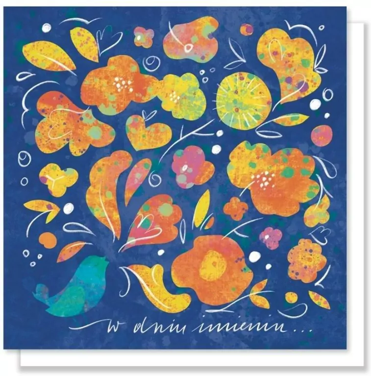 Kartka okolicznościowa: W dniu imienin - tantis.pl