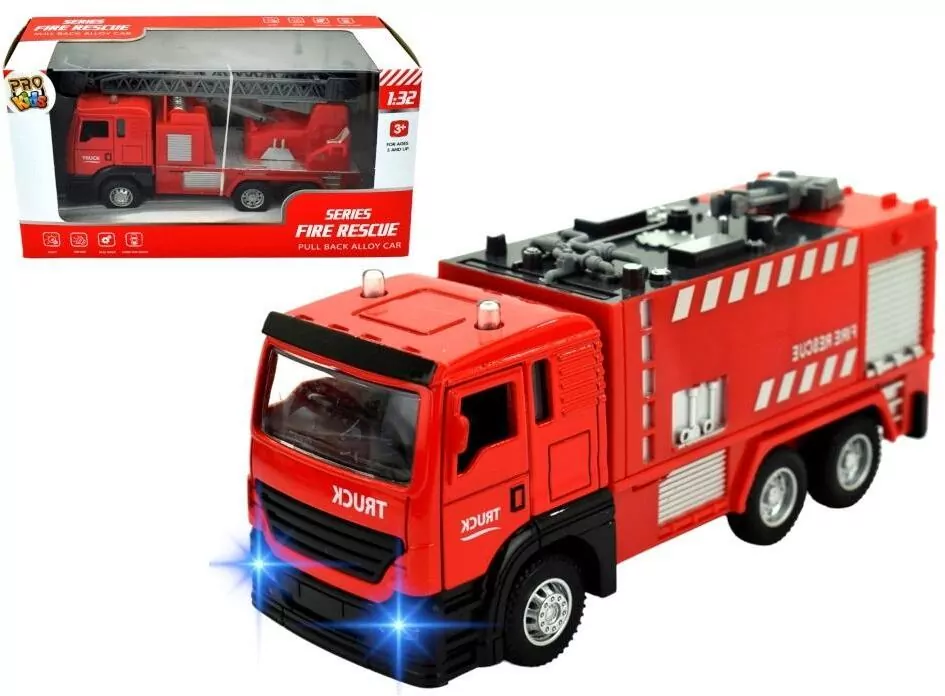 Pojazd metalowy. Wóz strażacki, 15cm - tantis.pl