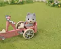 Sylvanian Families. Tandem na rowerze. Pieski Husky. Zestaw z figurkami - tantis.pl