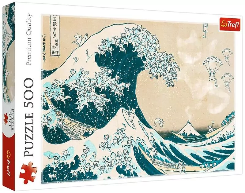 Puzzle 500 Wielka kocia fala TREFL - tantis.pl