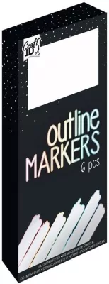 Markery konturowe 6 kolorów