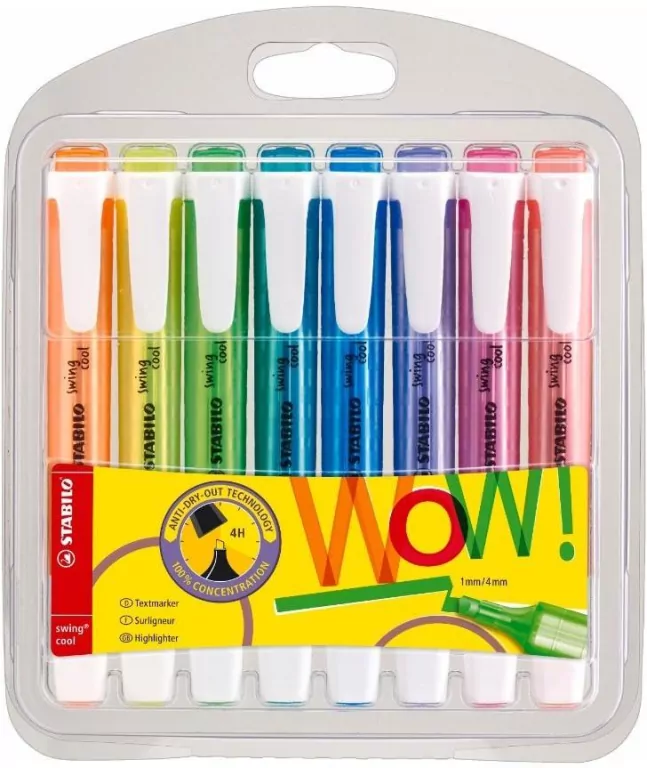 Zakreślacze. Swing Cool. 8 kolorów - tantis.pl