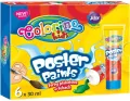 Farby colorino kids plakatowe w tubach 30 ml 6 kolorów - tantis.pl