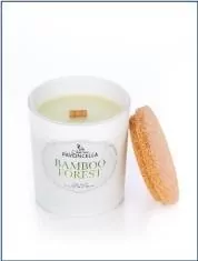 Świeczka sojowa Bamboo Forest biała 135g