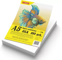 Papier kredowy powlekany A5 150 g/m silk 100 ark