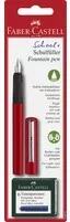 Pióro wieczne czerwone + 6 naboi FABER CASTELL - tantis.pl