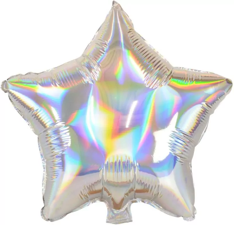 Balon foliowy gwiazda opalizująca 45cm - tantis.pl
