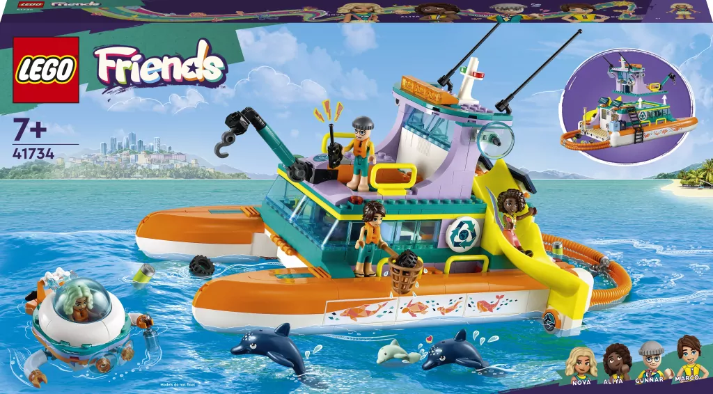 LEGO® Friends. Morska łódź ratunkowa. 41734 - tantis.pl