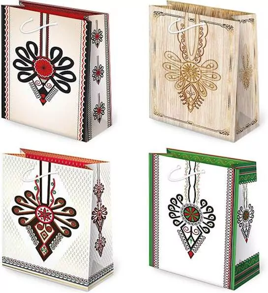Torebki ozdobne T2L set 65 Folklor parzenice 10 sztuk - tantis.pl