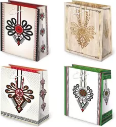 Torebki ozdobne T2L set 65 Folklor parzenice 10 sztuk