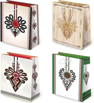 Torebki ozdobne T2L set 65 Folklor parzenice 10 sztuk