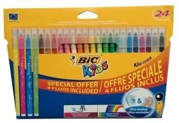 Flamastry Kid Couleur Fluo 20+4 kolory - tantis.pl