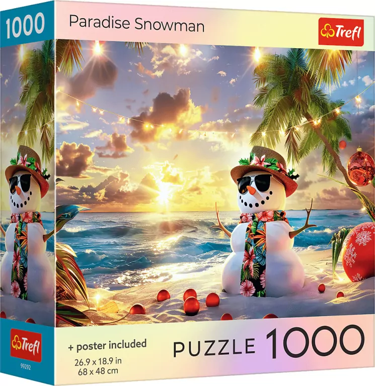 Puzzle 1000 USA Collection: Paradise Snowman TREFL - tantis.pl