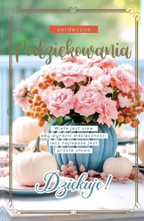 Karnet Podziękowania - tantis.pl