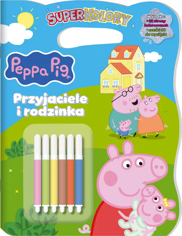 Przyjaciele i rodzinka. Świnka Peppa. Superkolory - tantis.pl
