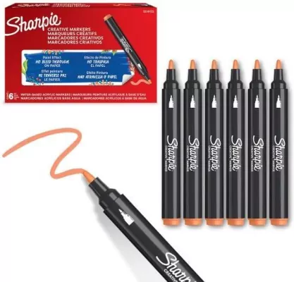 Markery akrylowe pomarańczowe