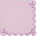 Serwetki z falbanką fioletowy 33x33cm - tantis.pl