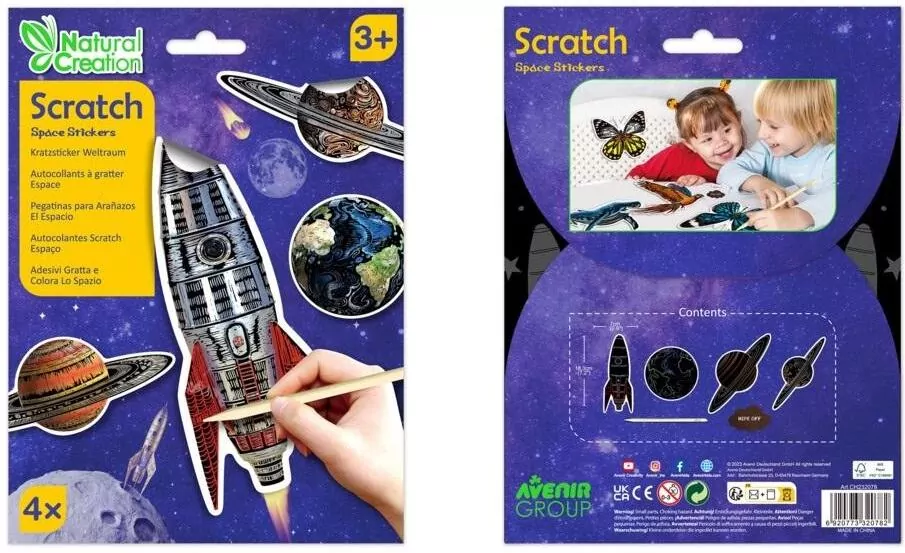 Naklejki do wydrapywania - Kosmos - tantis.pl