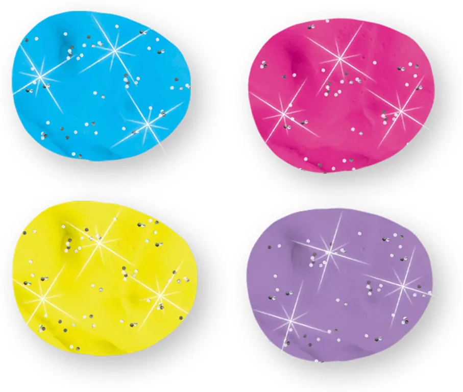 Ciastolina błyszcząca 4x90g - tantis.pl