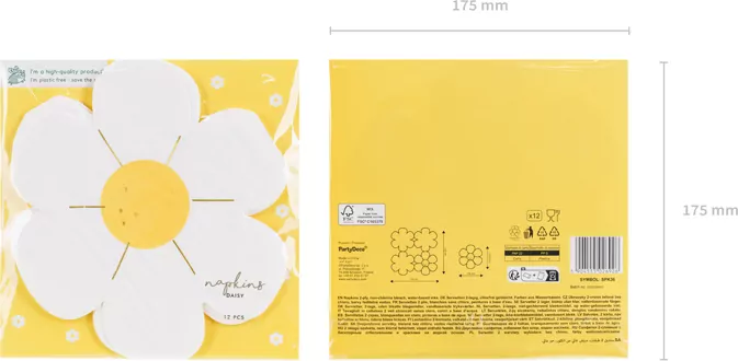 Serwetki Stokrotka 16x16.5cm - tantis.pl