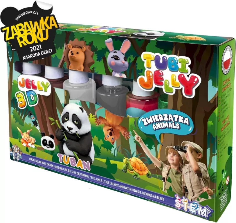 Tubi Jelly 6 kolorów. Zwierzątka - tantis.pl