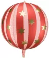 Balon foliowy Piłka w gwiazdki 75cm czerwony - tantis.pl