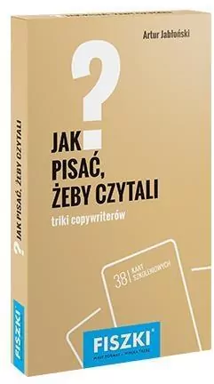 Fiszki. Jak pisać, żeby czytali? - tantis.pl