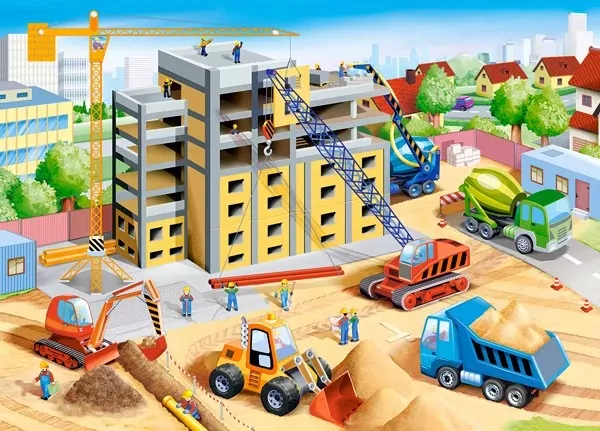 Puzzle 60 Big Construction Site - tantis.pl
