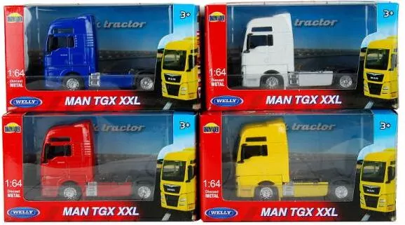 WELLY. Ciężarówka 1:64 MAN TGX XXL mix, 1 sztuka - tantis.pl
