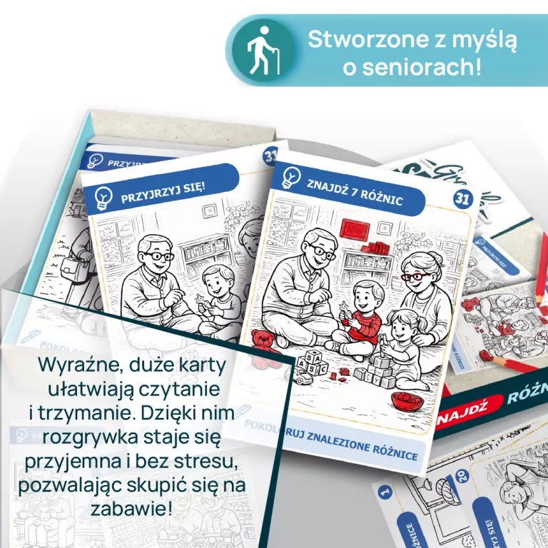 Gra dla Seniora. Znajdź Różnice - tantis.pl