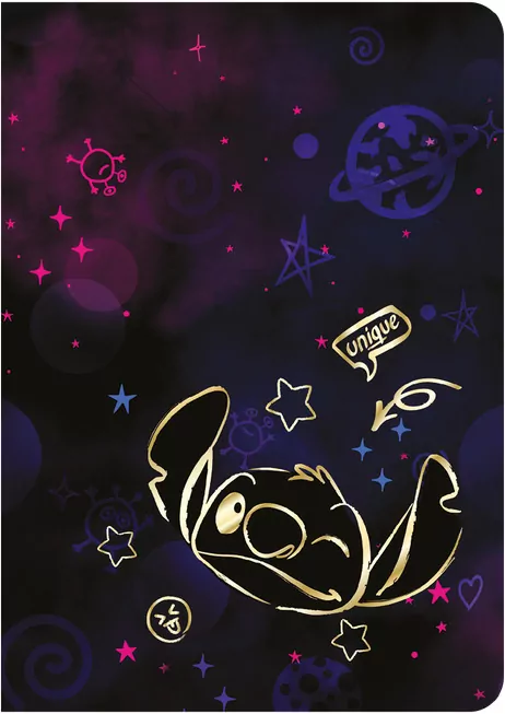 Zeszyt A5 32k.kratka Disney Gold Stitch wzór 1 - tantis.pl